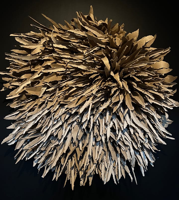 Circular grass collage